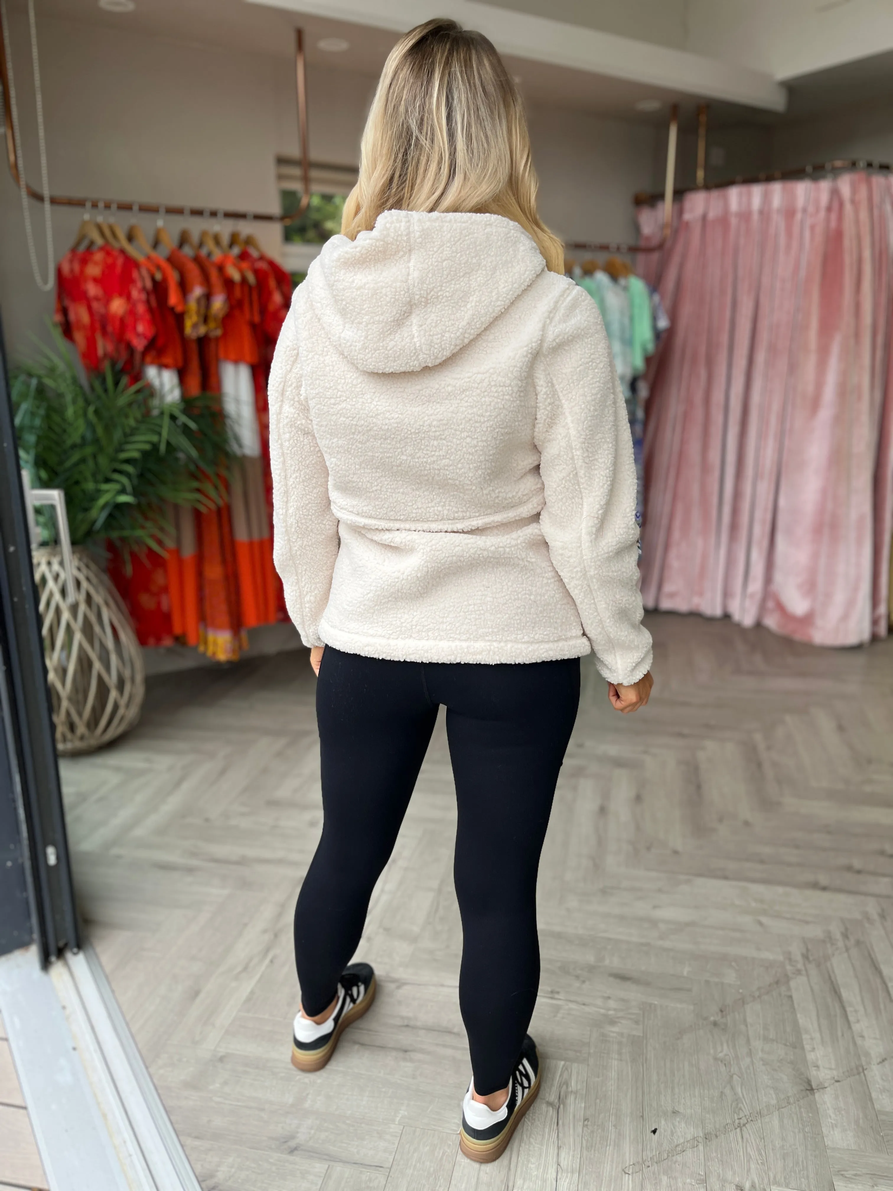 Alma Teddy Hoodie Cream