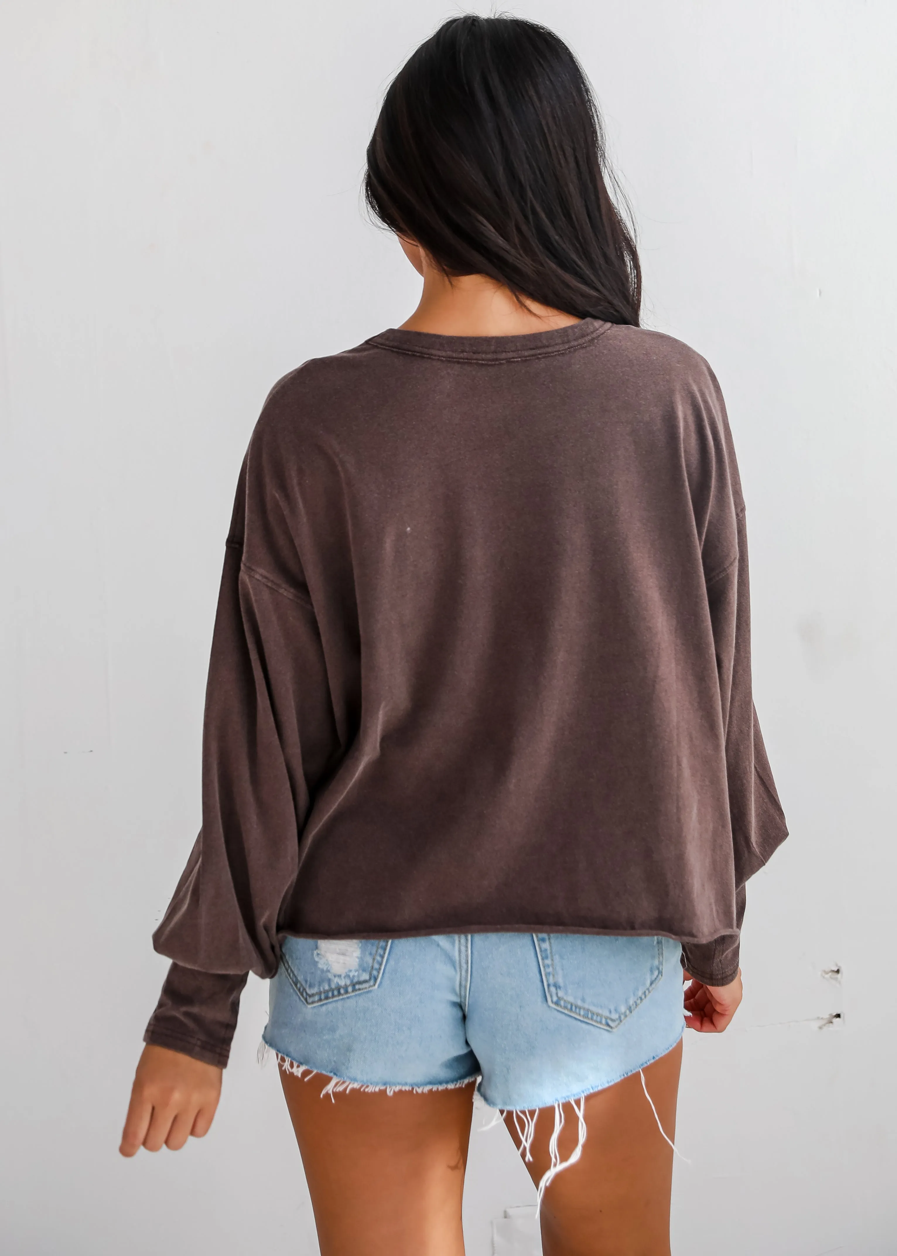 Aubree Cropped Long Sleeve Tee - DU DEAL