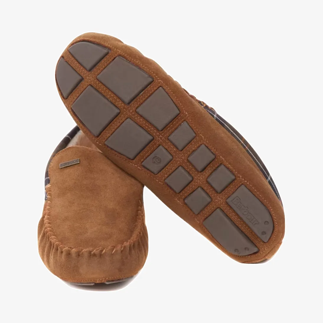 Barbour Monty Suede Fur Slippers MSL0001 Camel