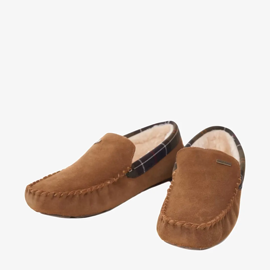 Barbour Monty Suede Fur Slippers MSL0001 Camel