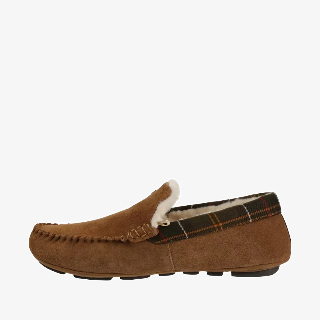 Barbour Monty Suede Fur Slippers MSL0001 Camel