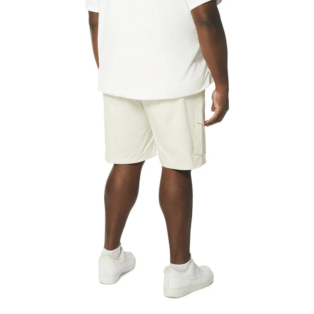 Big and Tall - Graphic Polished Twill Shorts - Chalk