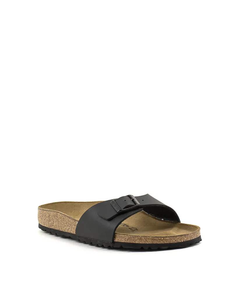 Birkenstock — Madrid Birko Flor - Black Narrow Width