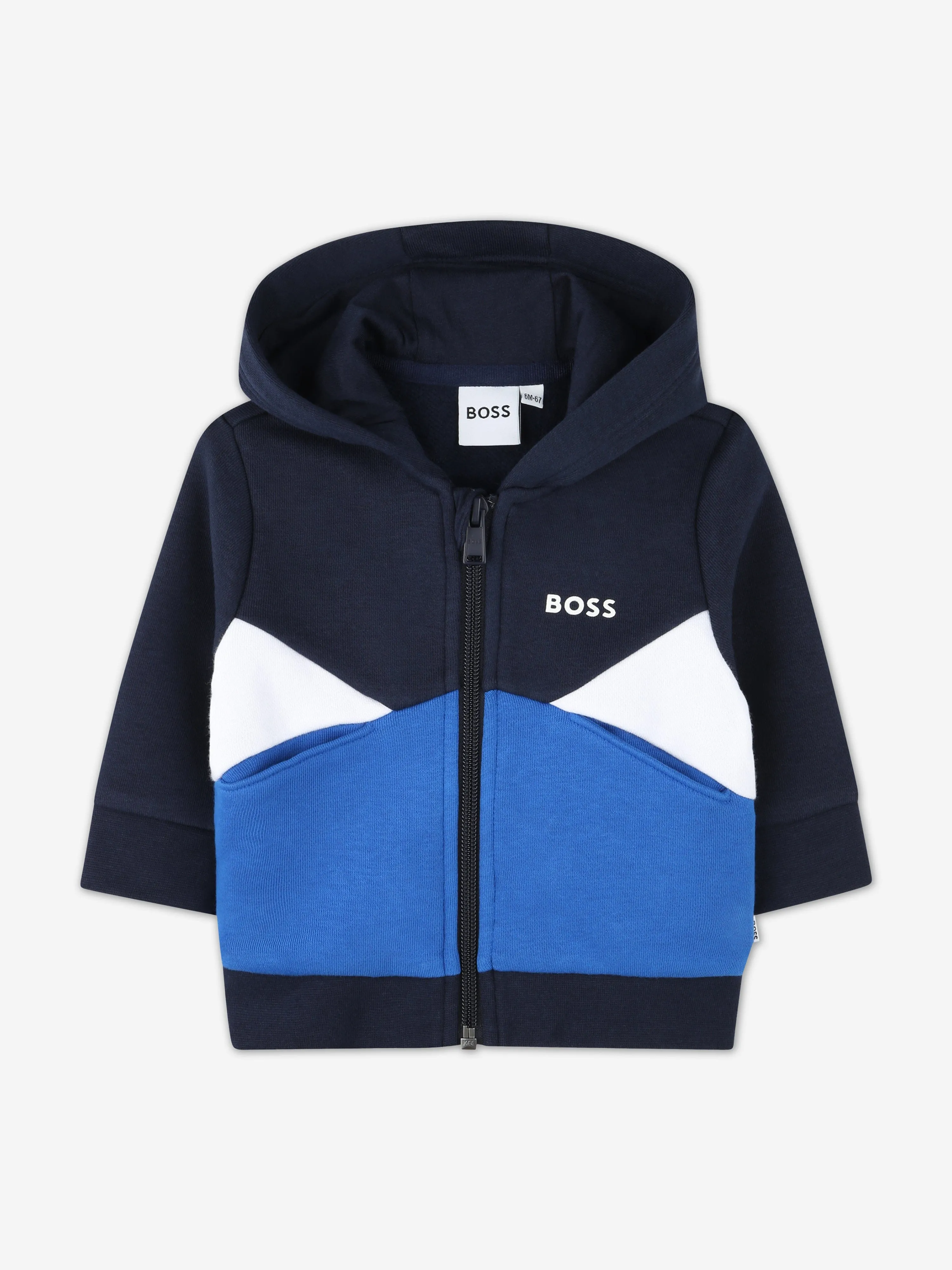 BOSS Baby Boys Colourblock Tracksuit in Navy