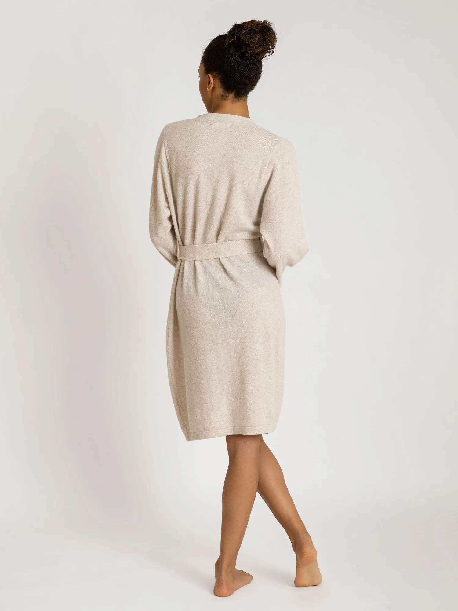 Cashmere robe "Classic" - beige