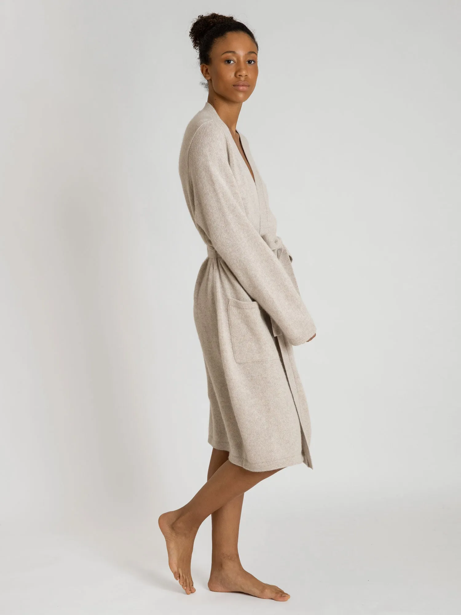 Cashmere robe "Lux" - beige