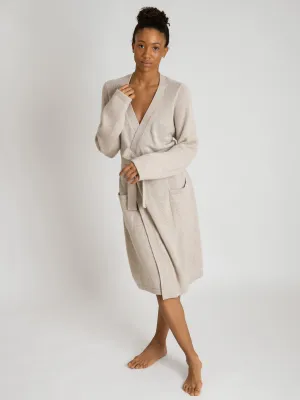 Cashmere robe "Lux" - beige