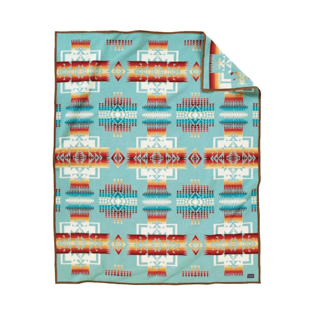 Chief Joseph Robe Blanket, Aqua