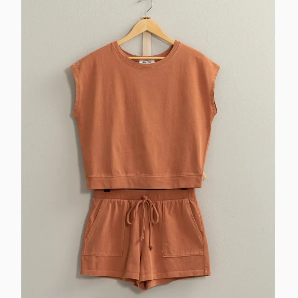 Clara Top & Shorts Matching Set