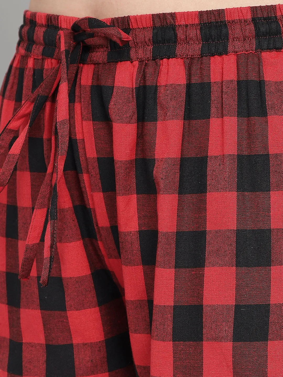 Comfy Checks Pyjama - Red & Black