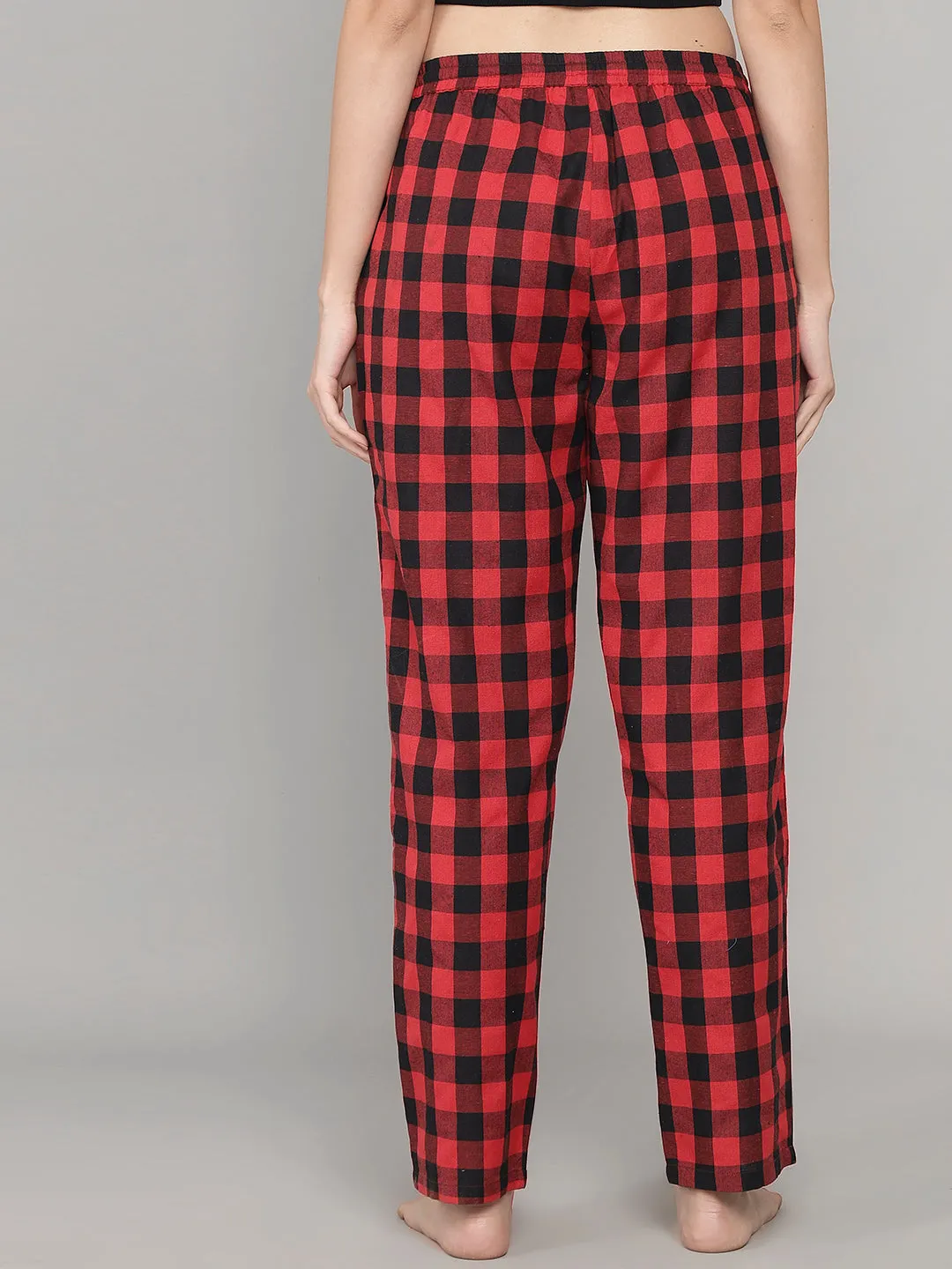 Comfy Checks Pyjama - Red & Black