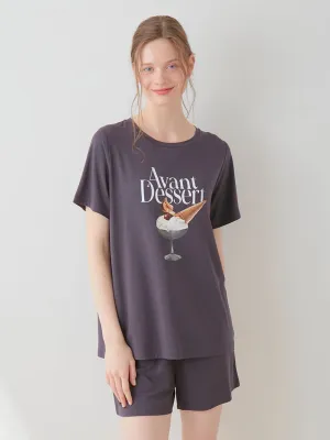 COOL Rayon Dessert Logo Relaxed Fit T-shirt