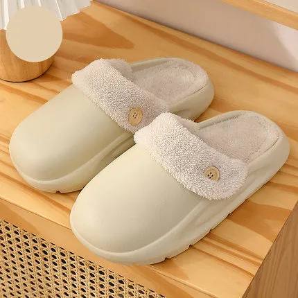 Detachable Washable Slippers Winter Warm House Shoes Bedroom Slippers Women