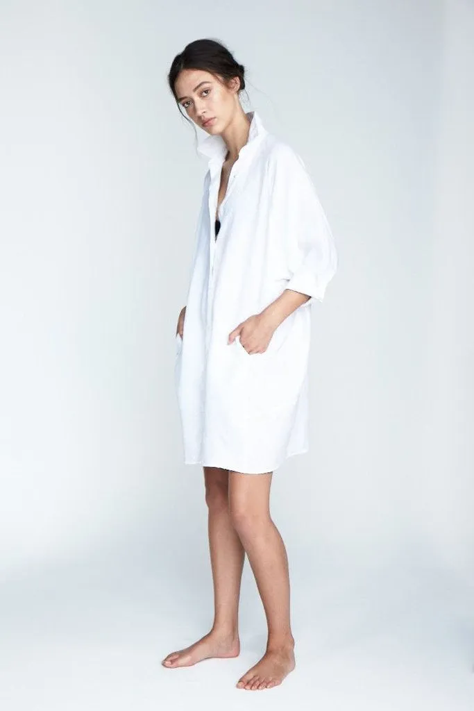 Evie Shirt Dress Fog