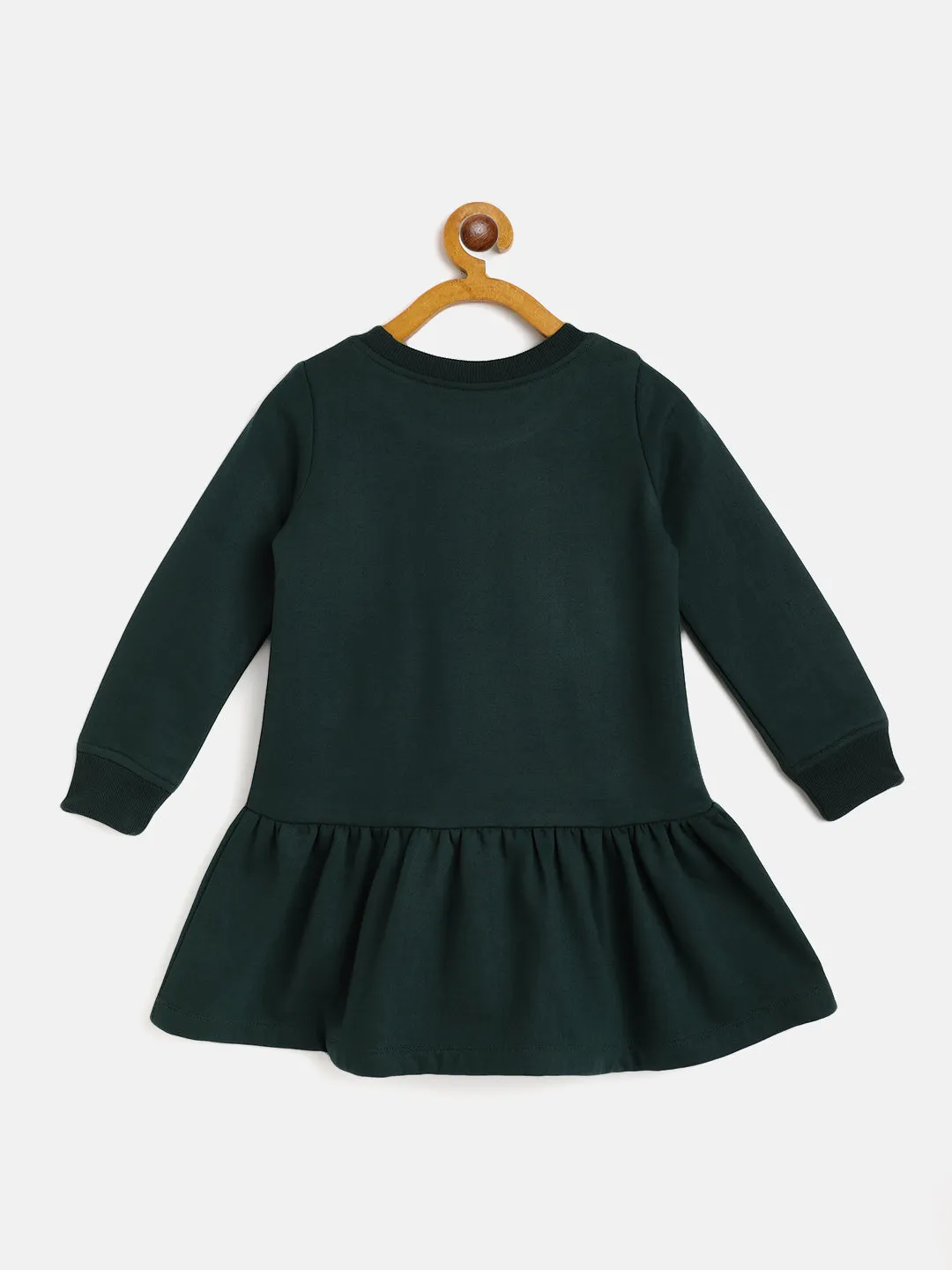 Green Fit Flare Dress