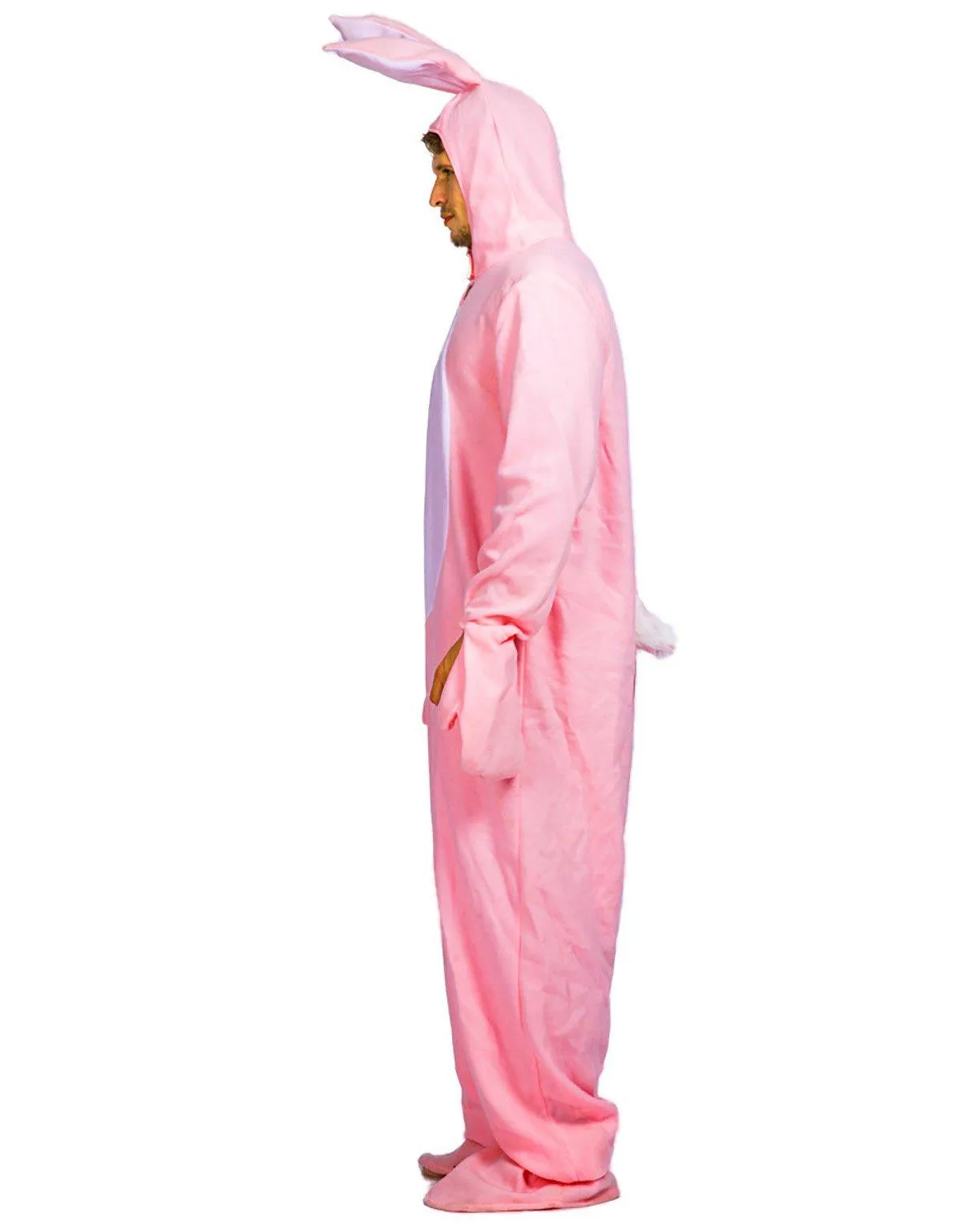 Halloween Rabbit Stage Costume Pink Rabbit Costume Adult Animal Costume Pajamas