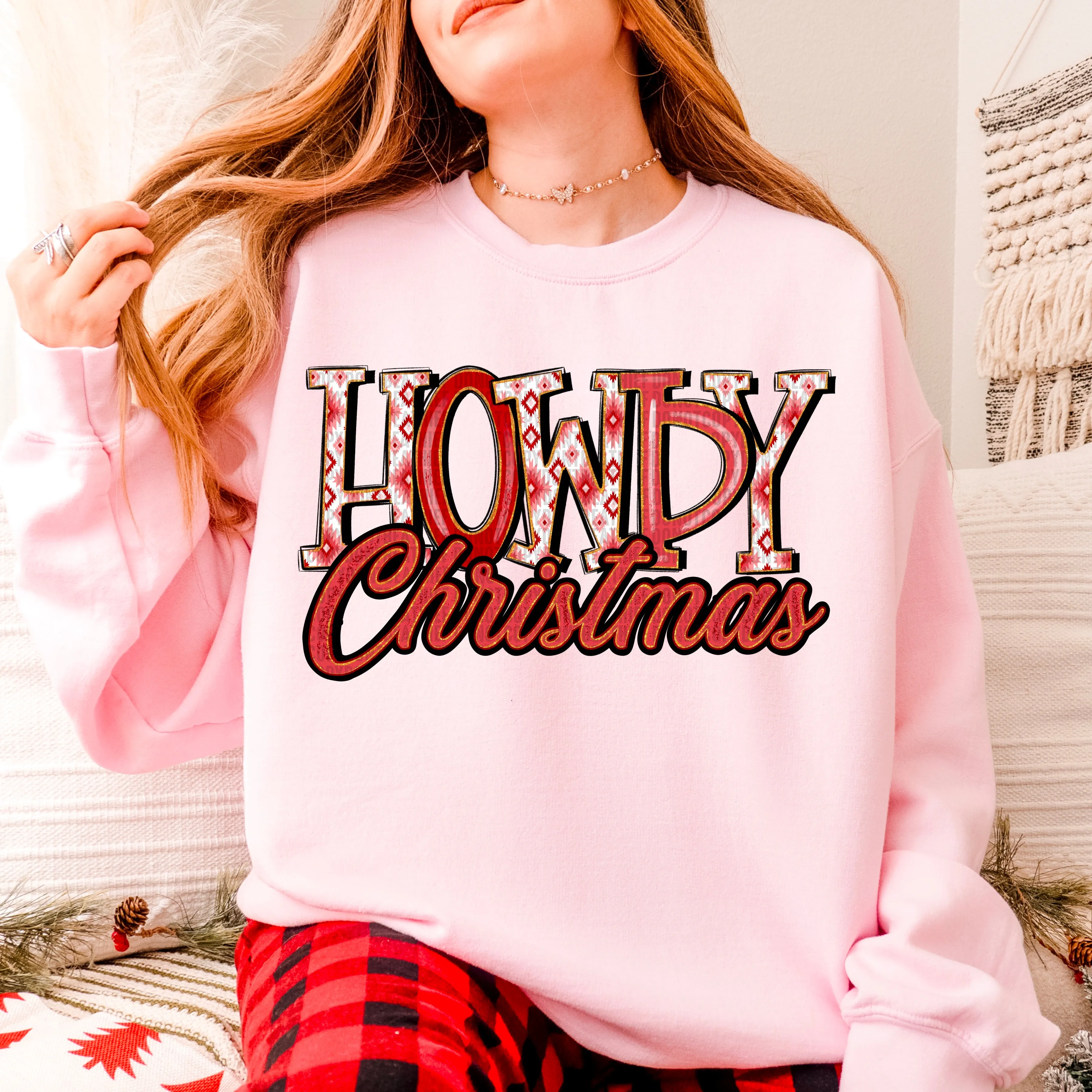 Howdy Christmas Crewneck Sweatshirt