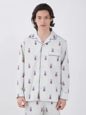 KAZUSA MATSUYAMA Monster Pattern Long Sleeve Sleep Shirt