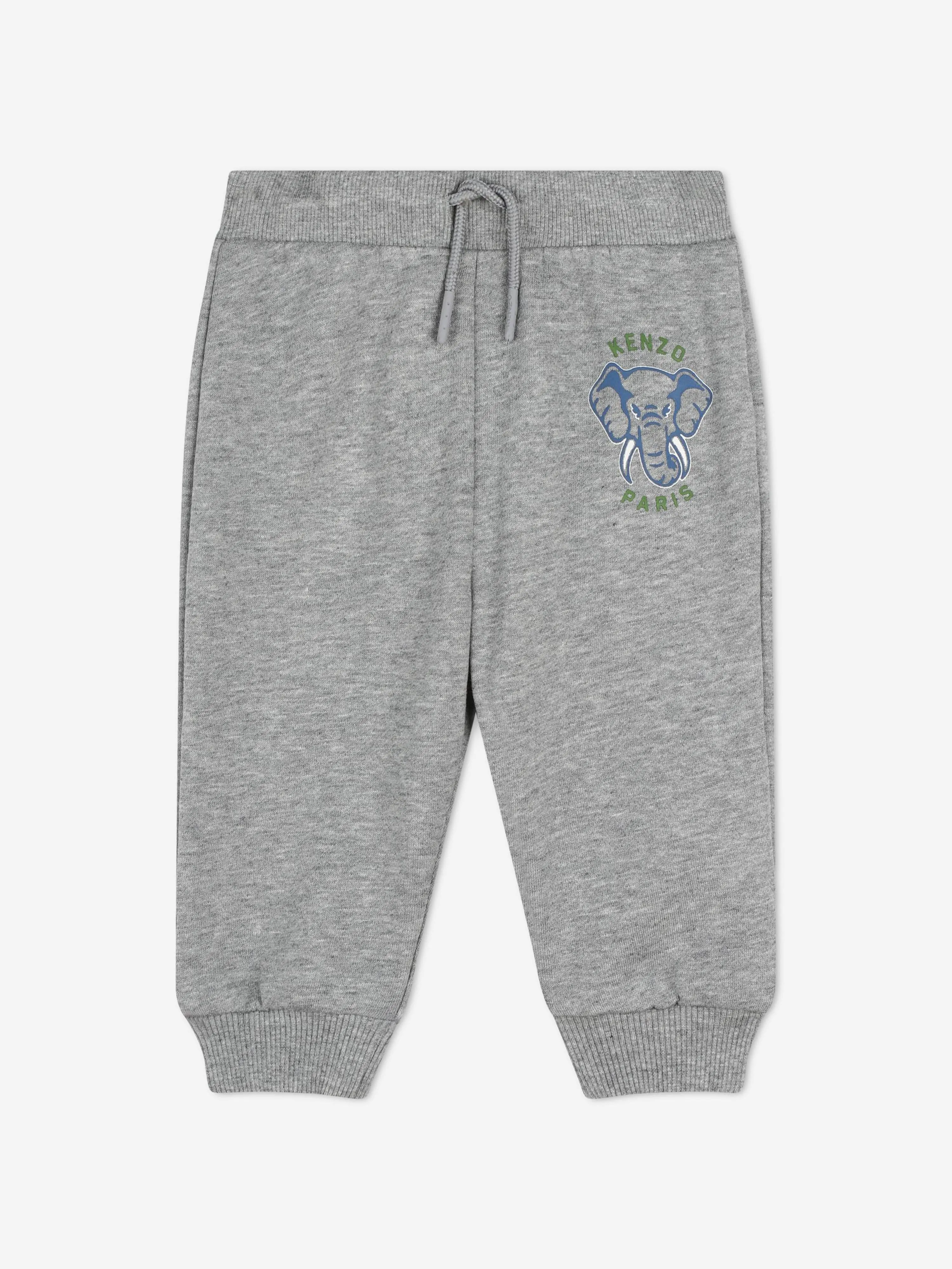 KENZO Baby Boys Elephant Logo Tracksuit in Grey