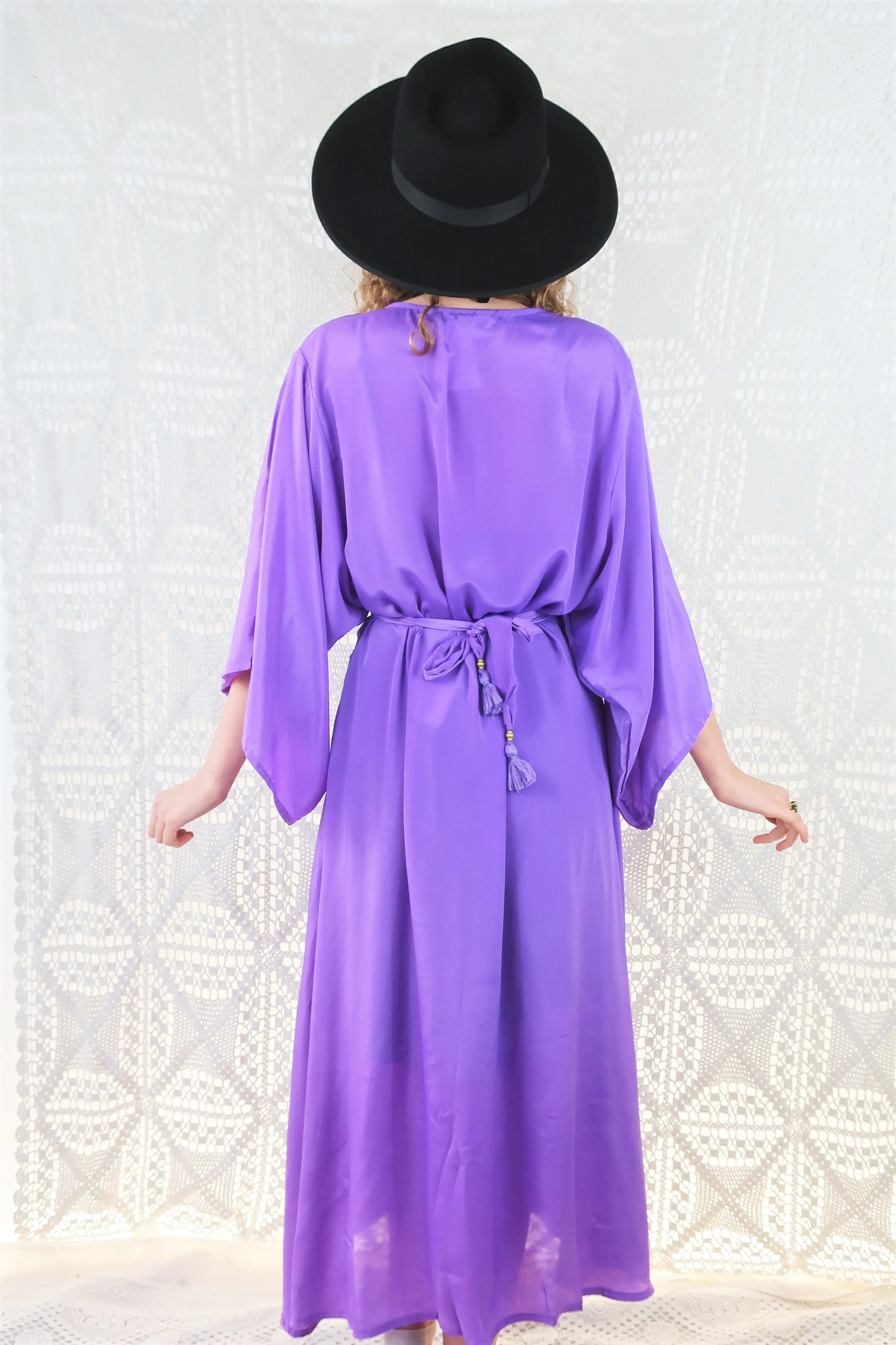 Khroma Aquaria Robe Dress in Electric Violet - Free Size