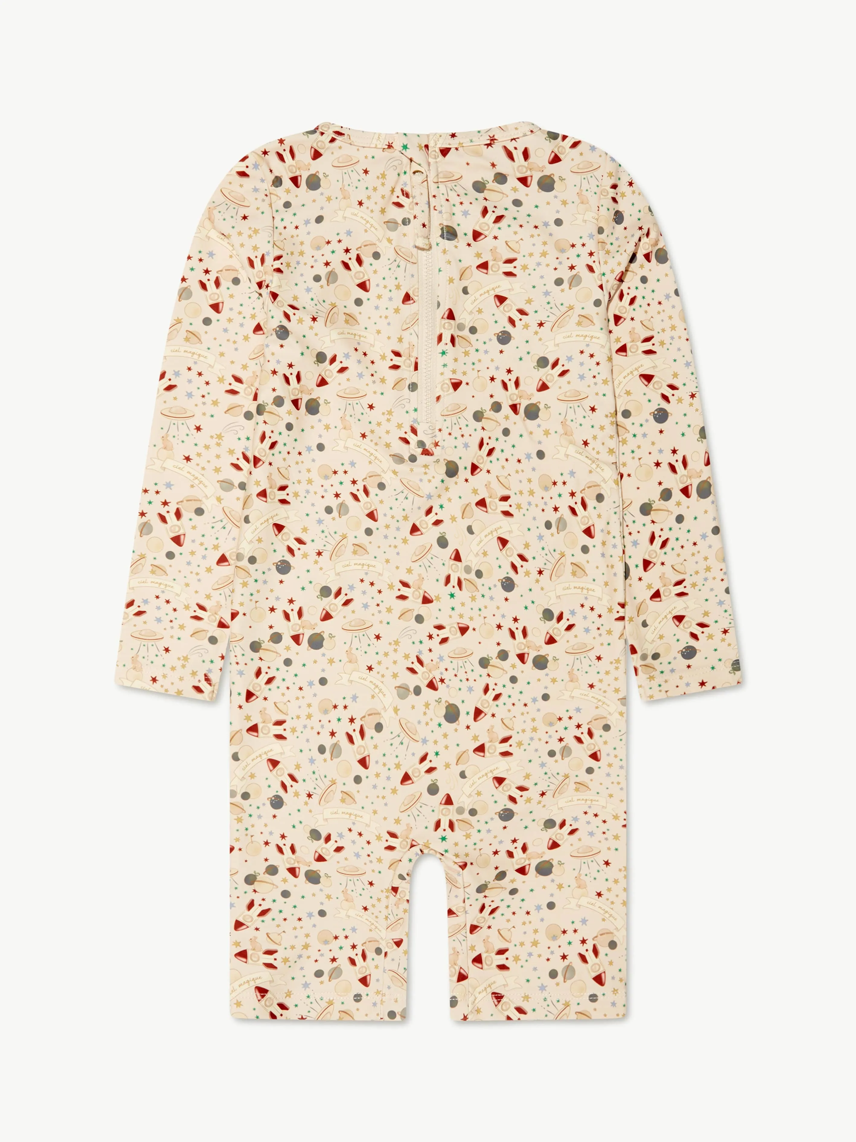 Konges Sløjd Kids Magic Sky Aster Onesie in Cream