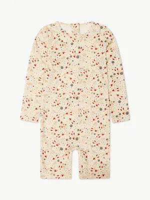 Konges Sløjd Kids Magic Sky Aster Onesie in Cream