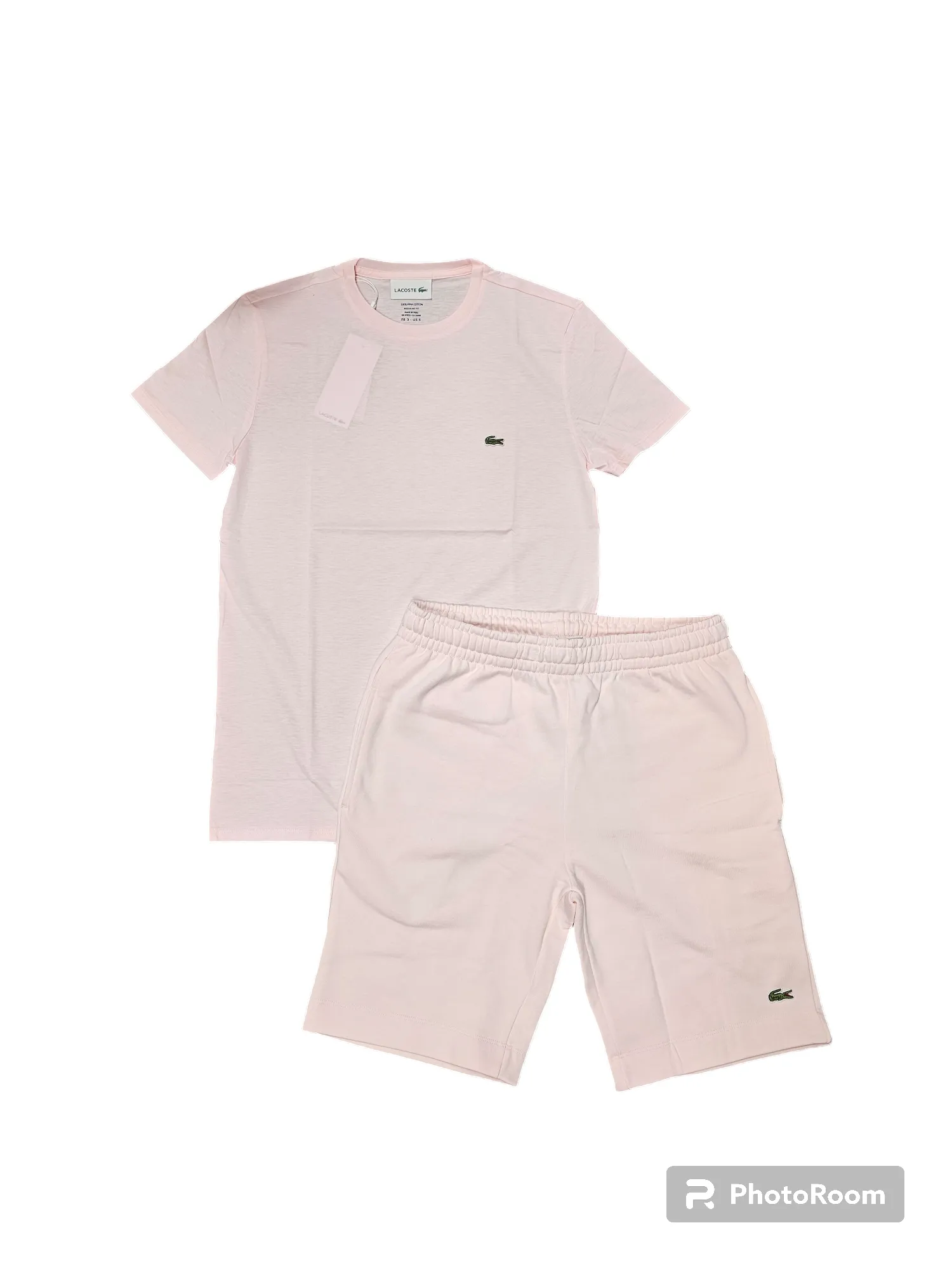 Lacoste Men Short Set Pima Cotton - Light Pink