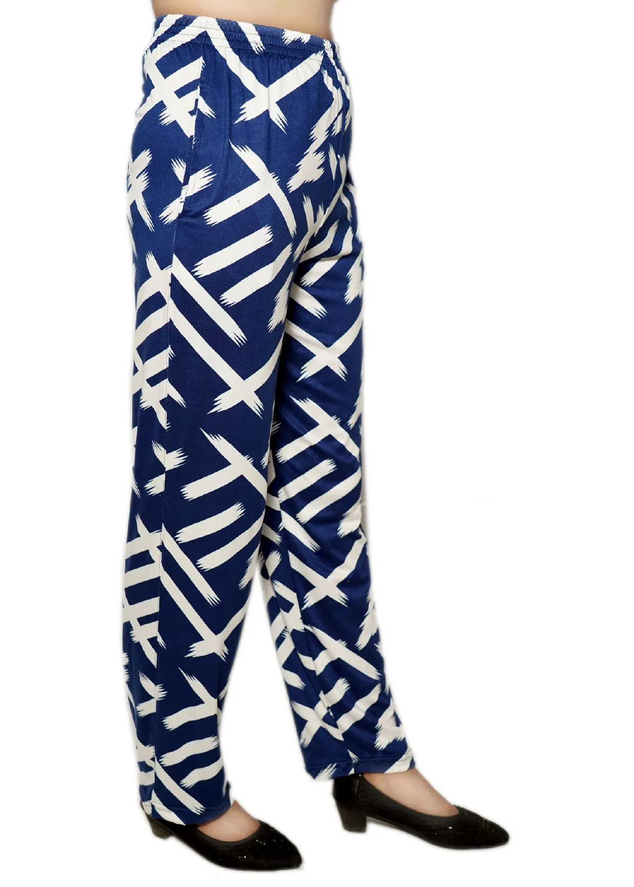 Ladies stylish printed Polyester soft touch Jogging Pyjama Bottoms Pants Multi color Size M to 4XL