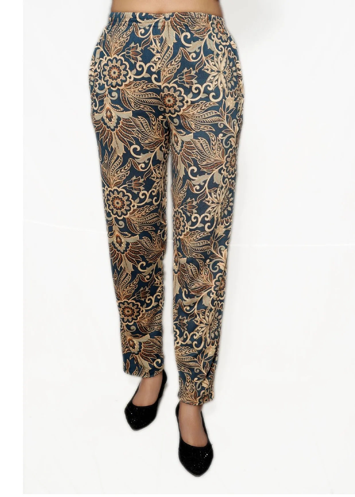 Ladies stylish printed Polyester soft touch Jogging Pyjama Bottoms Pants Multi color Size M to 4XL