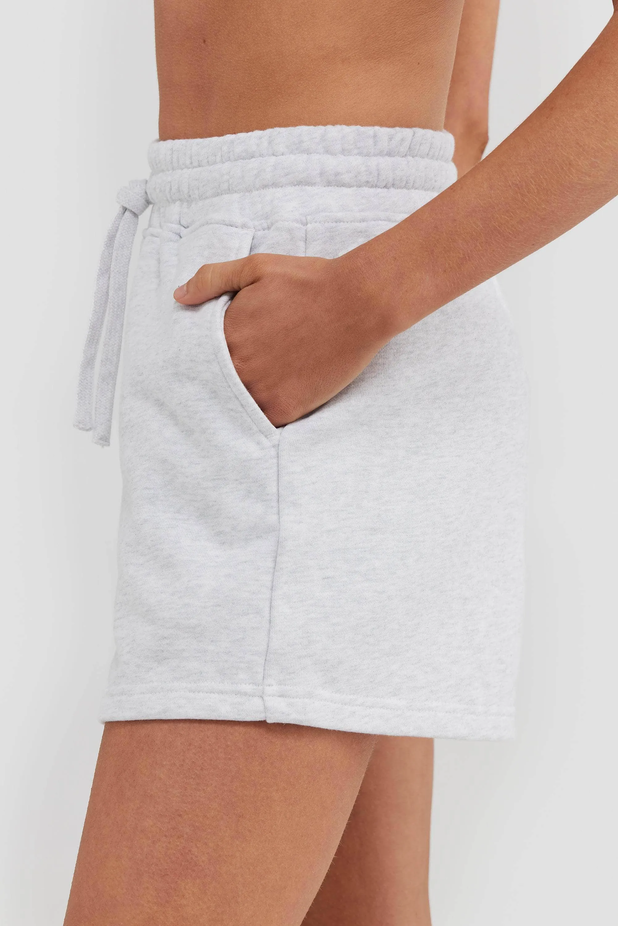 Lounge Shorts White Marle