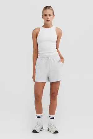 Lounge Shorts White Marle