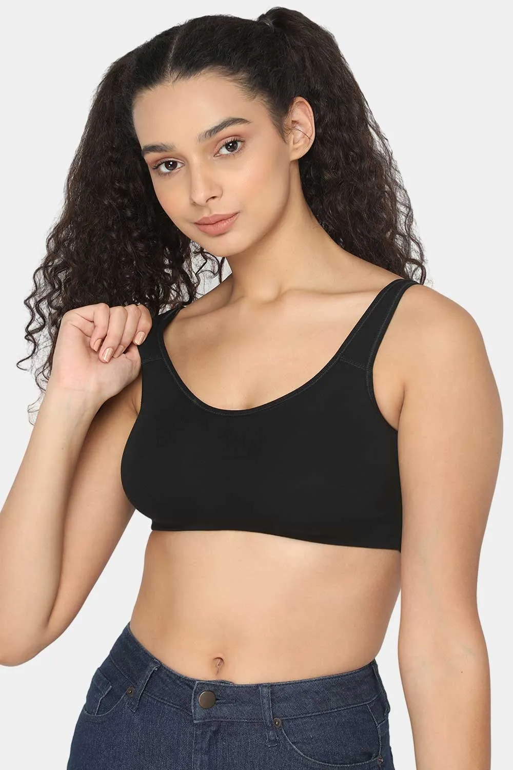 Medium Coverage Non-Wired Non-Padded Intimacy Active Sports Bra - CA12 - Lounge Bra