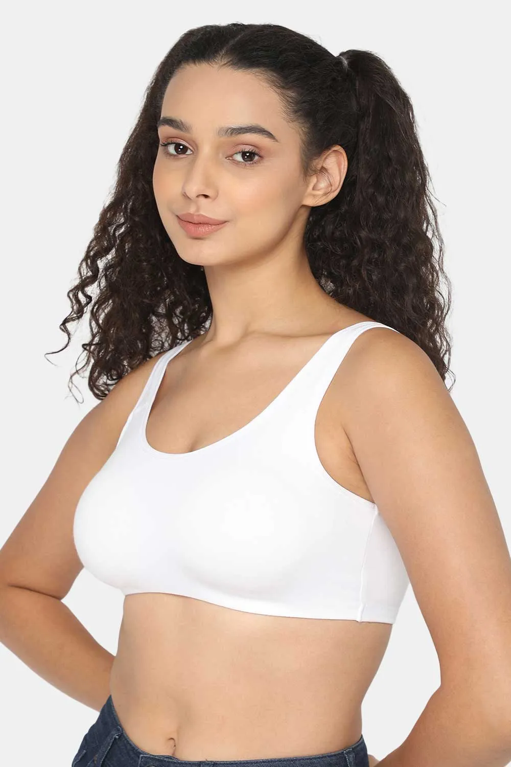 Medium Coverage Non-Wired Non-Padded Intimacy Active Sports Bra - CA12 - Lounge Bra