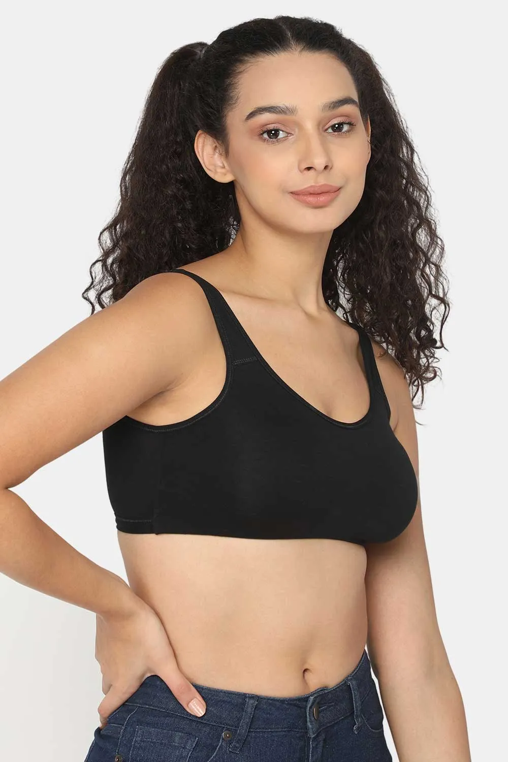 Medium Coverage Non-Wired Non-Padded Intimacy Active Sports Bra - CA12 - Lounge Bra