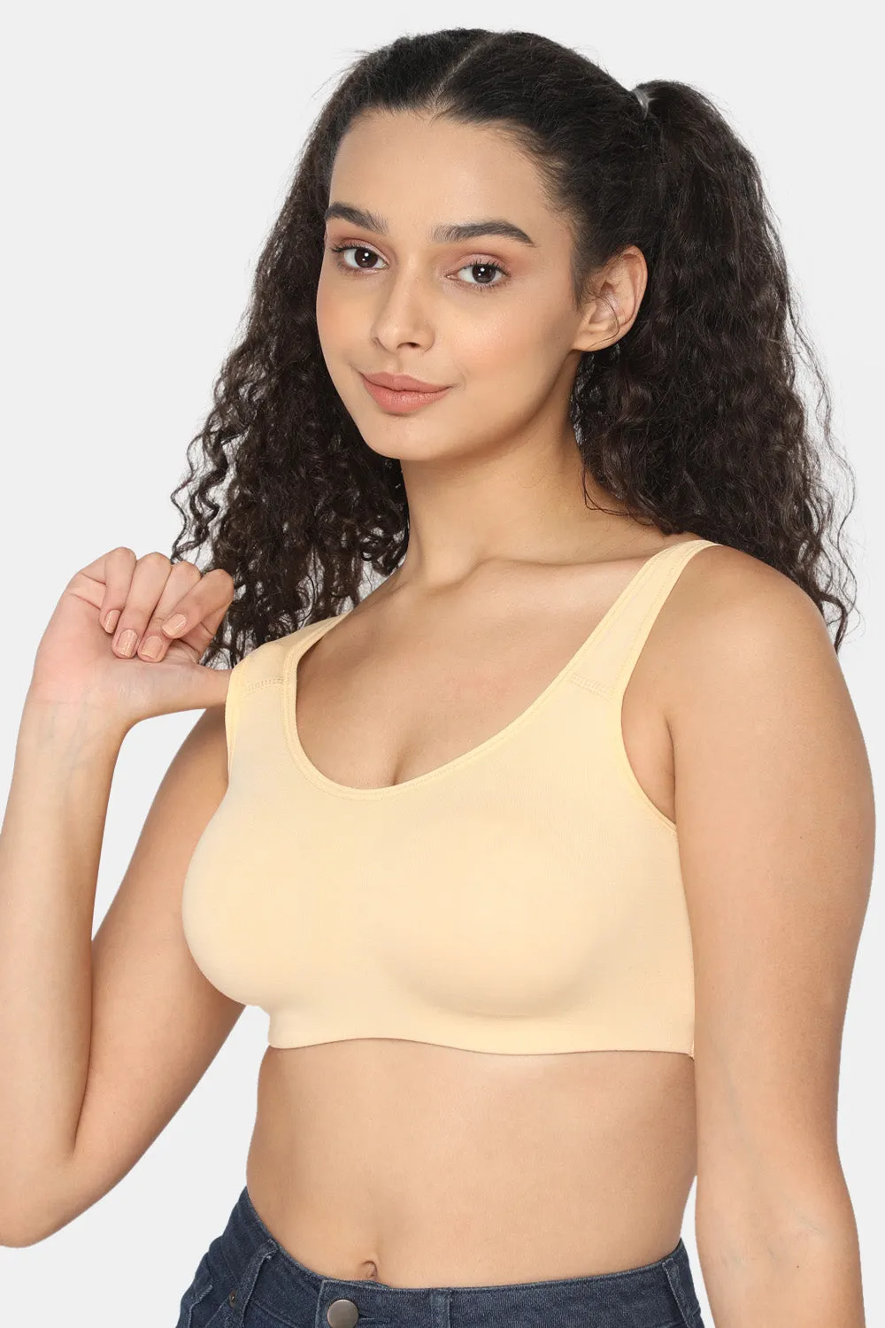 Medium Coverage Non-Wired Non-Padded Intimacy Active Sports Bra - CA12 - Lounge Bra