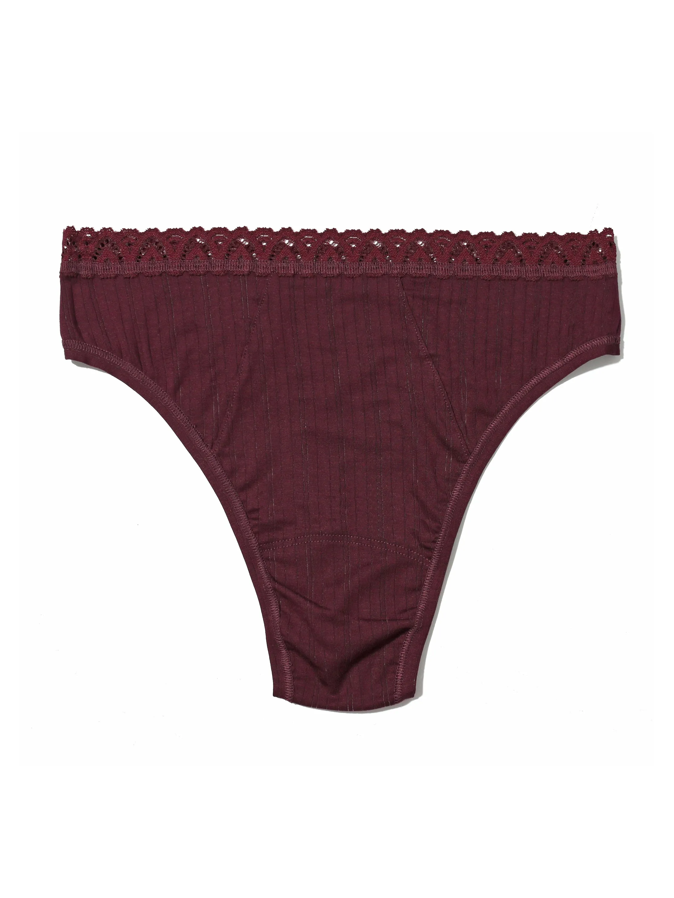 MellowLuxe™ High Cut Thong Dried Cherry Red Sale