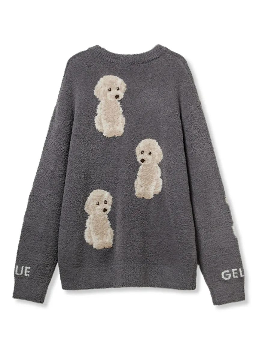 MENS Fuzzy Toy Poodle Pullover Sweater