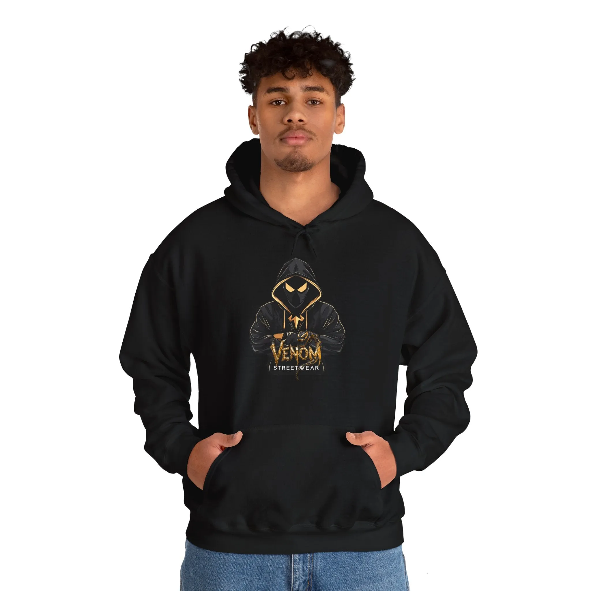 Men's Streetwear Venom Hoodie - Unisex Heavy Blend Sweatshirt - UK