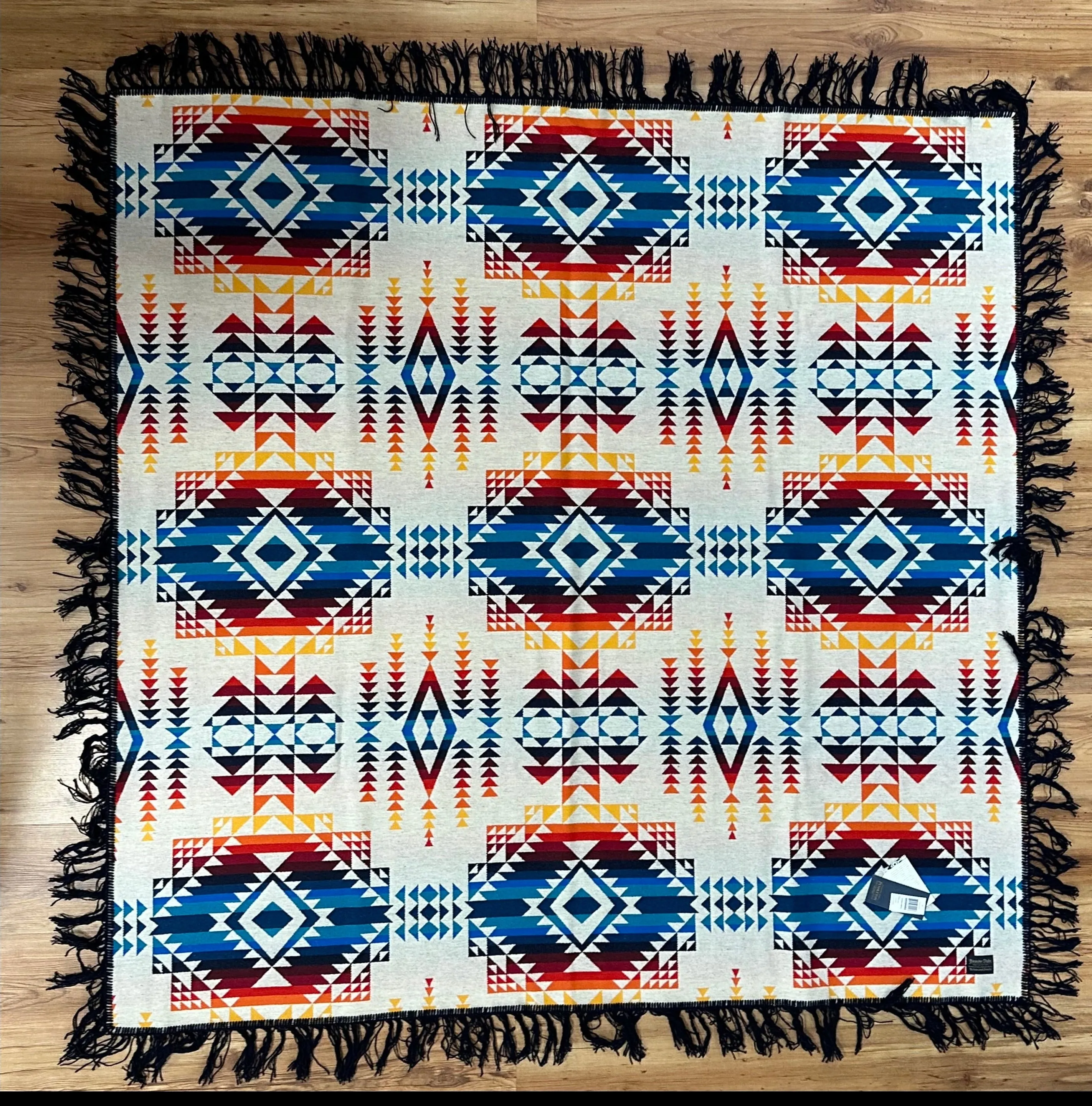 Pendleton® Pilot Rock Blanket, Ivory Shawl