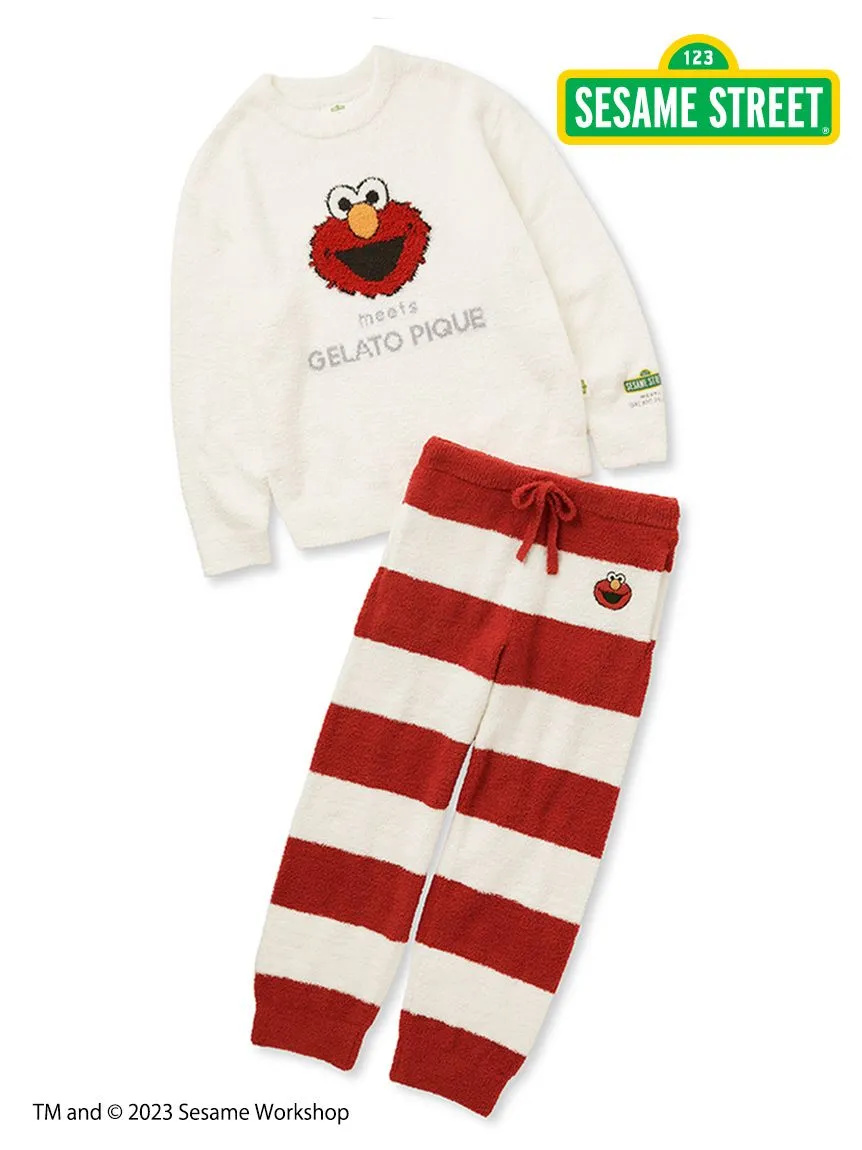 [SESAME STREET][MENS] Jacquard Pullover & Long Pants Loungewear Set