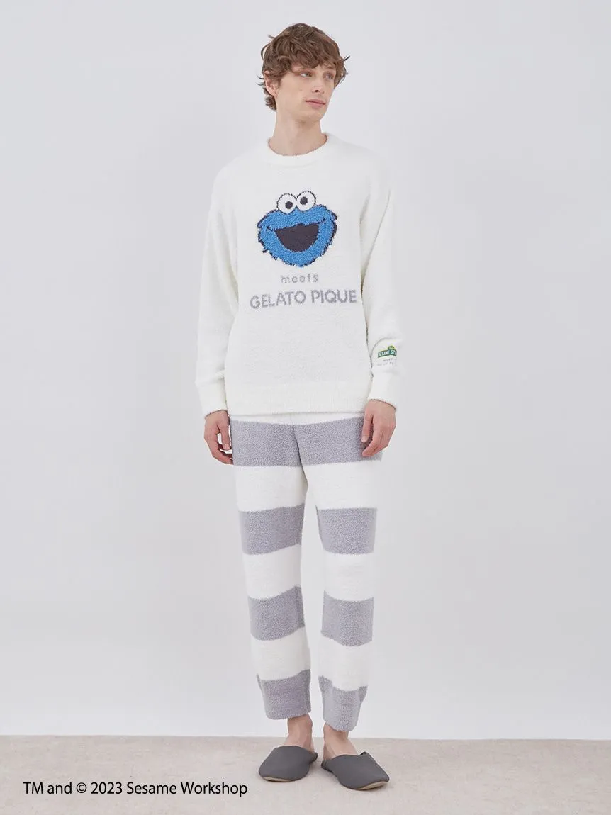 [SESAME STREET][MENS] Jacquard Pullover & Long Pants Loungewear Set