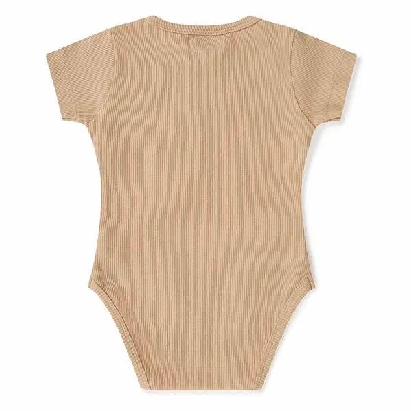 Short Sleeve Bodysuit (Pebble) - Size 0-3 Months (000)