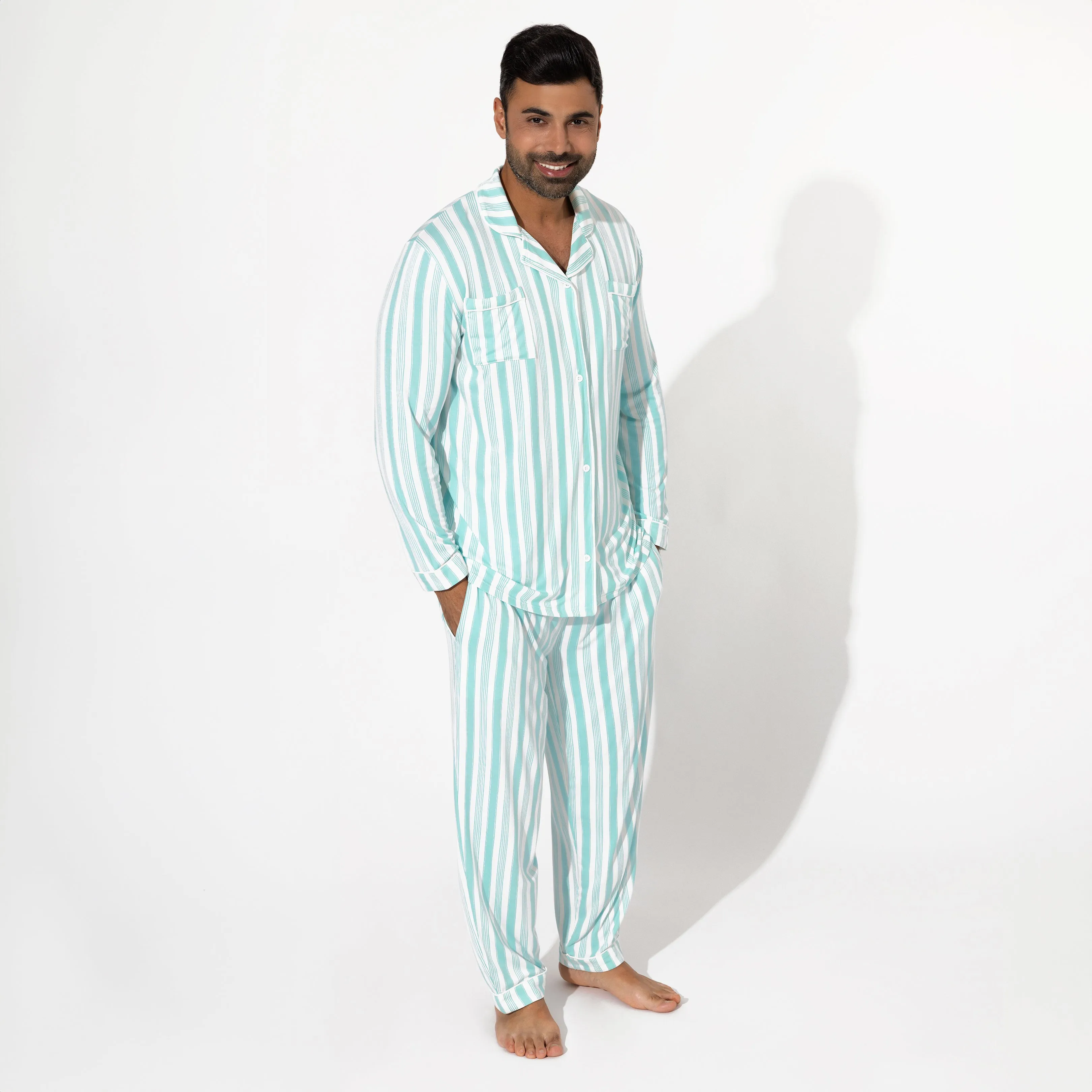 Slumber Stripes Bamboo Men's Pajama Set