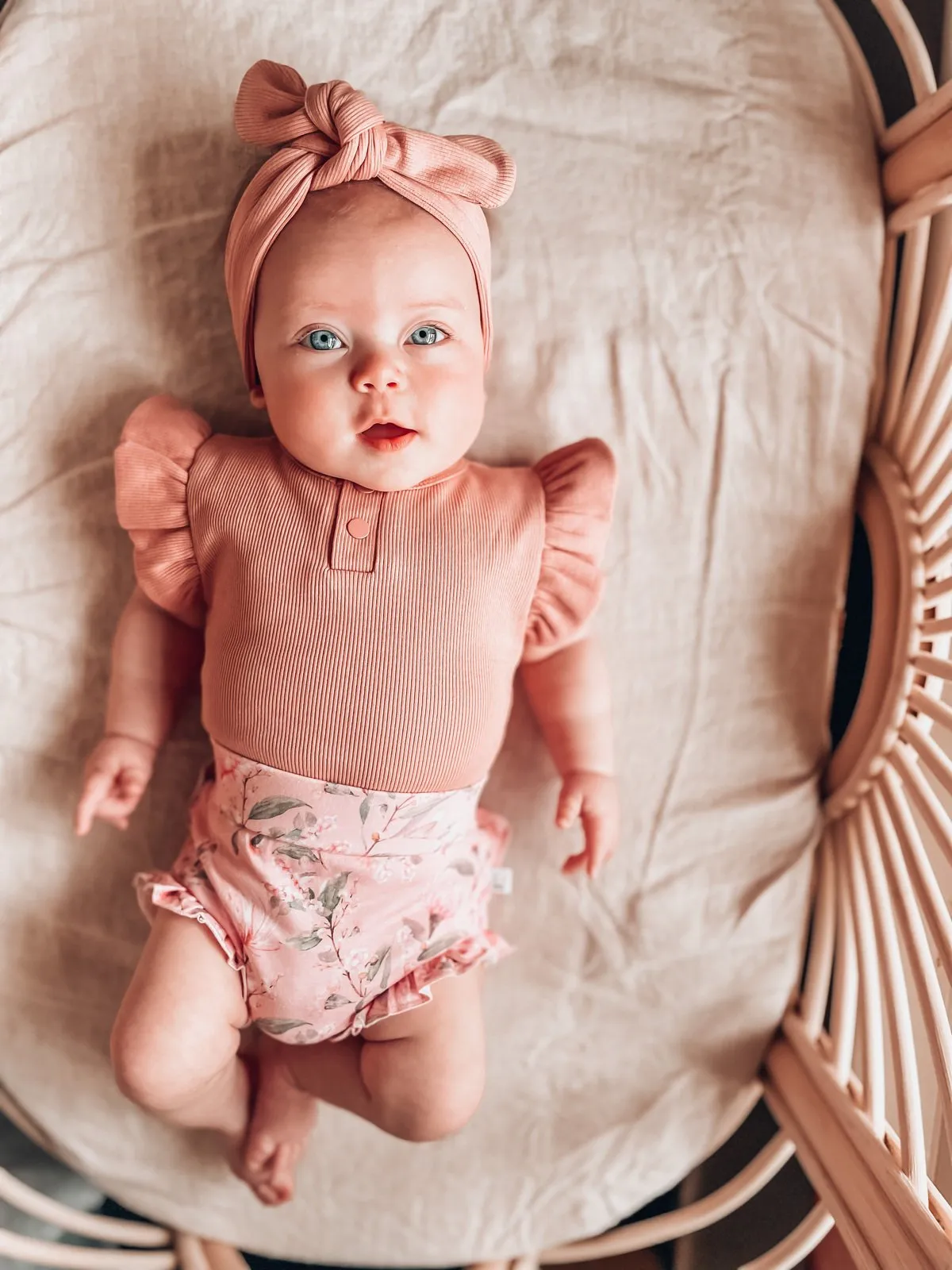 Snuggle Hunny Kids | Organic S/S Bodysuit - Rose