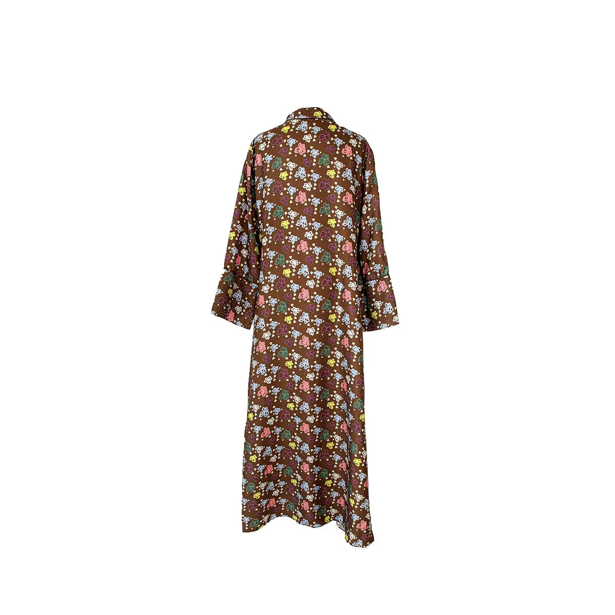 Talitha Silk Tunic Coffee Floral