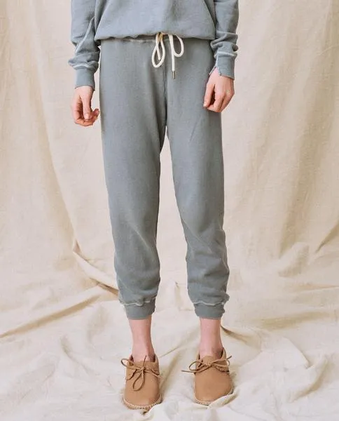 The Cropped Sweatpant, Dusty Blue