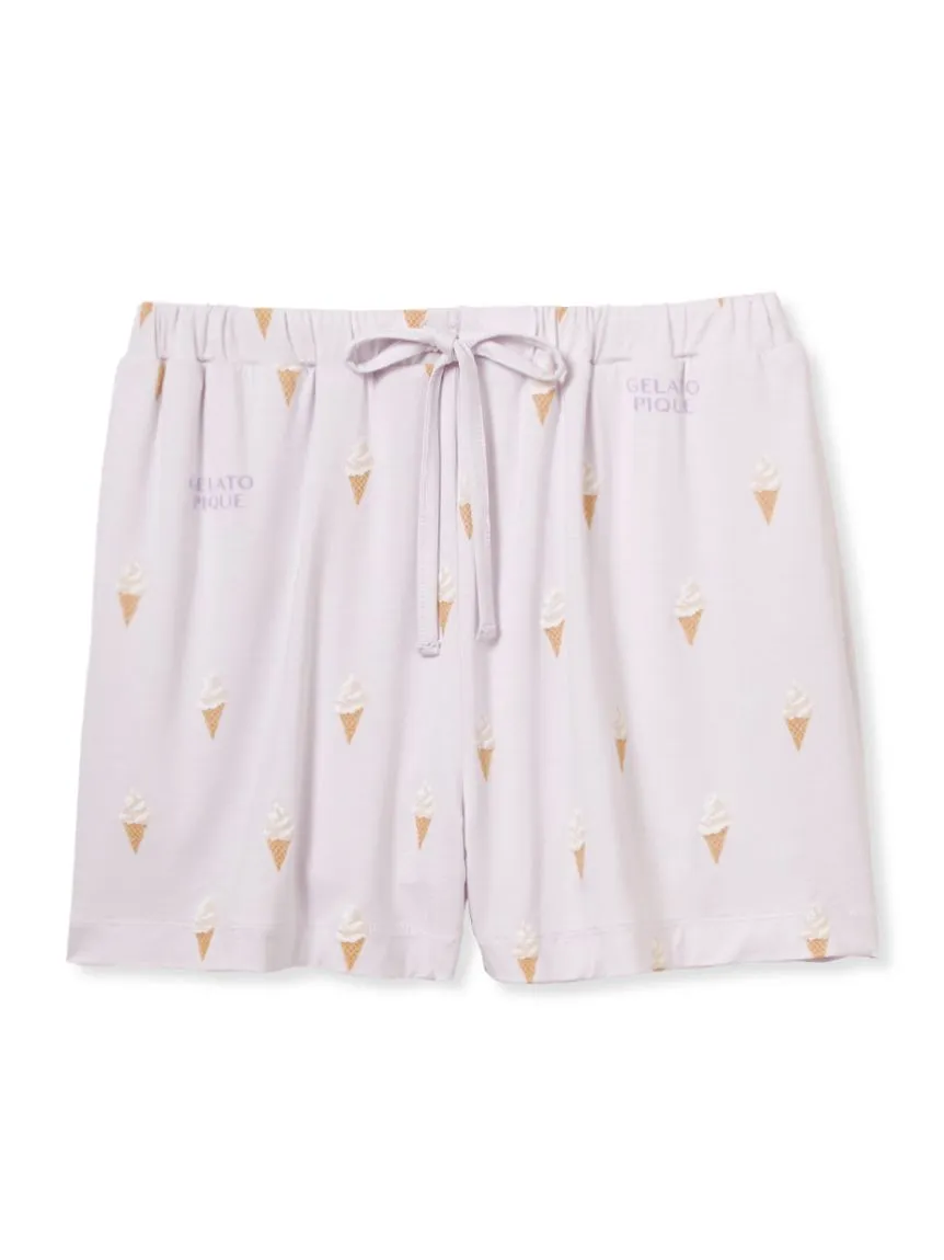 Three Motif Lounge Shorts