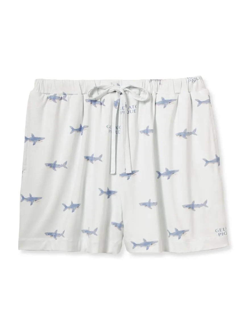 Three Motif Lounge Shorts