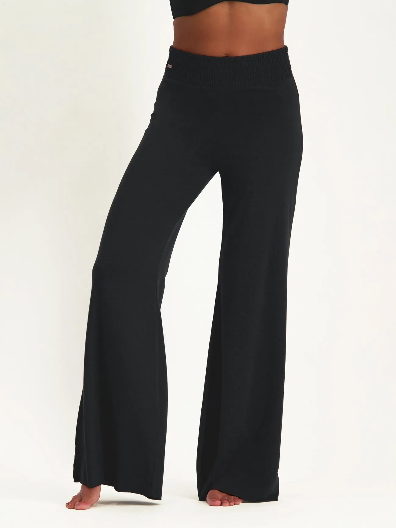 Urban Goddess Flow Wide-Leg Yoga Pants - Urban Black