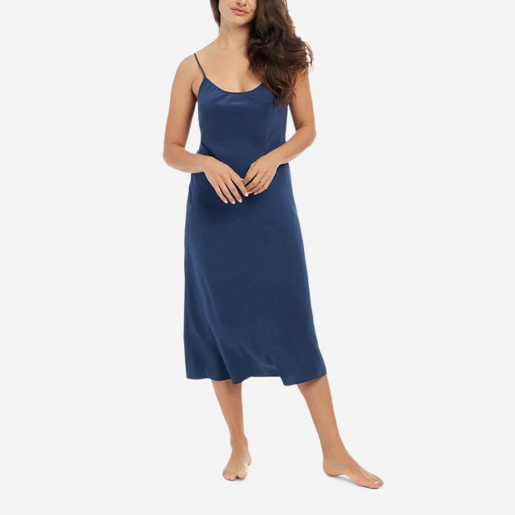 Washable Silk Midi Slip Dress